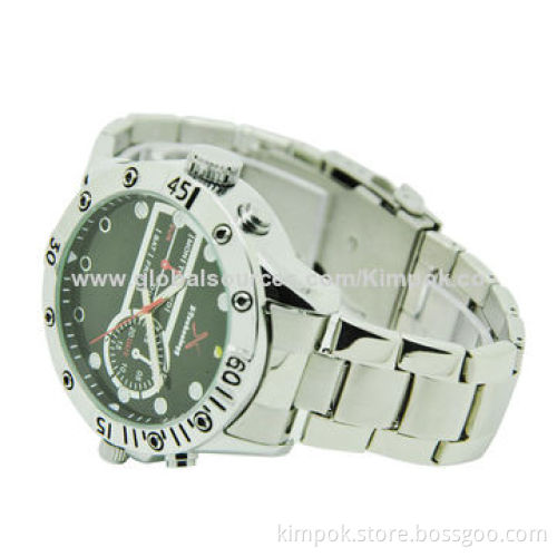 H.264 1080P HD Waterproof, IR Hidden Camera Watches with 180 Degrees RecordingNew